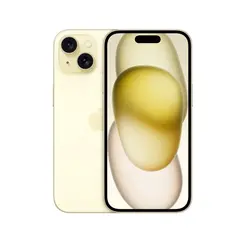 Black Apple iPhone 15 Yellow